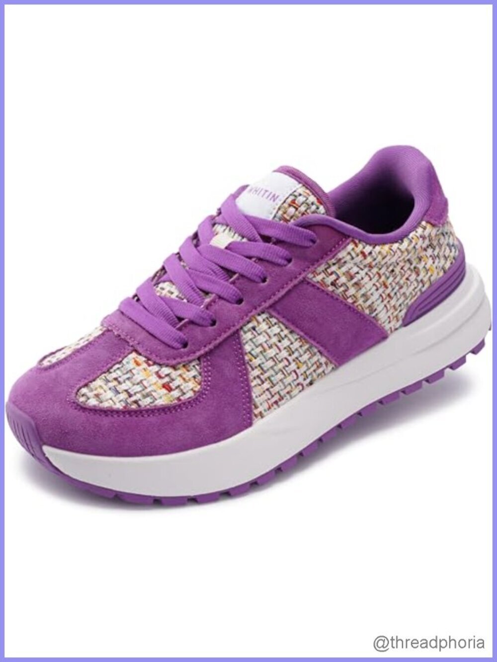 Wide Toe Box Retro Patchwork Sneaker Cushion Support Walking Shoes